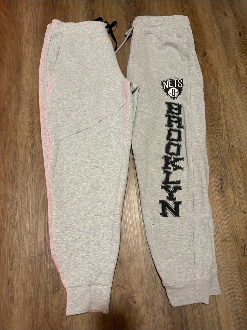 Grey Sweatpant Bundle - Brooklyn Nets and Solid Grey